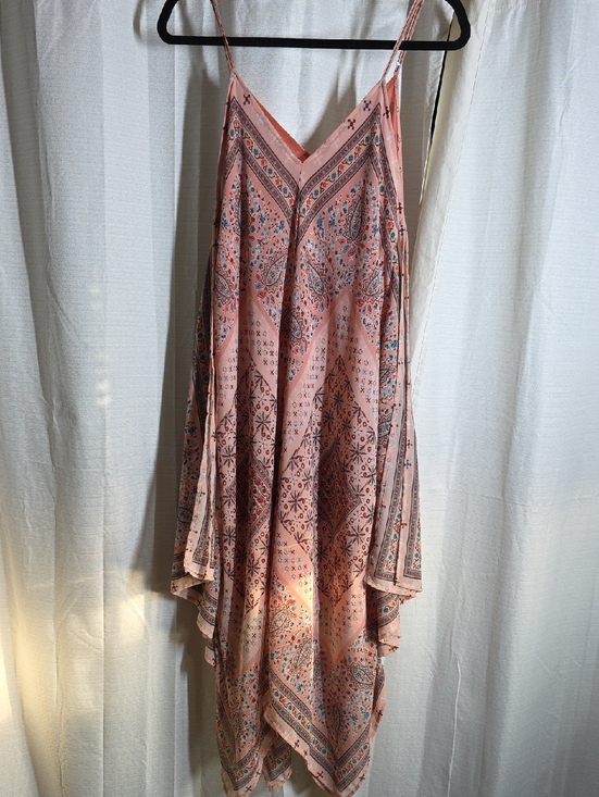 American Rag Dresses & Skirts - American Rag Dusty Pink Paisley Asymmetrical Slip Dress